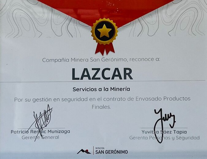 Reconocimiento Minera San Gerónimo